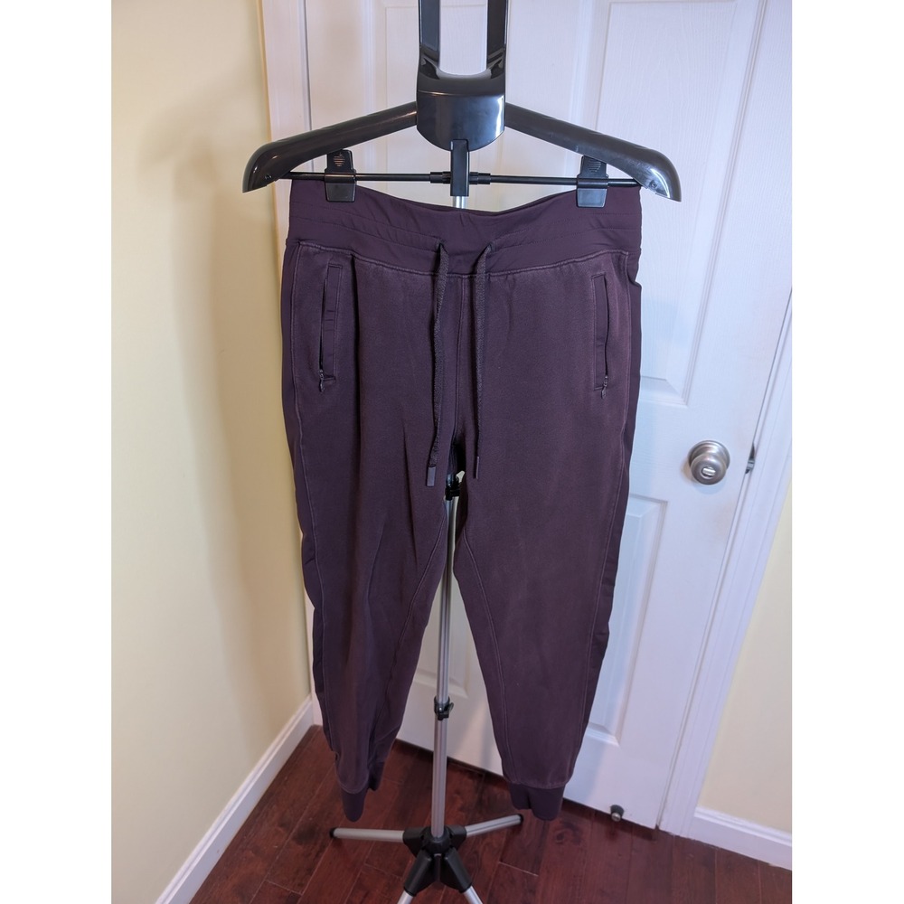 Lululemon Get Going Joggers Black Cherry Fleece Sweatpants - Size 8‎